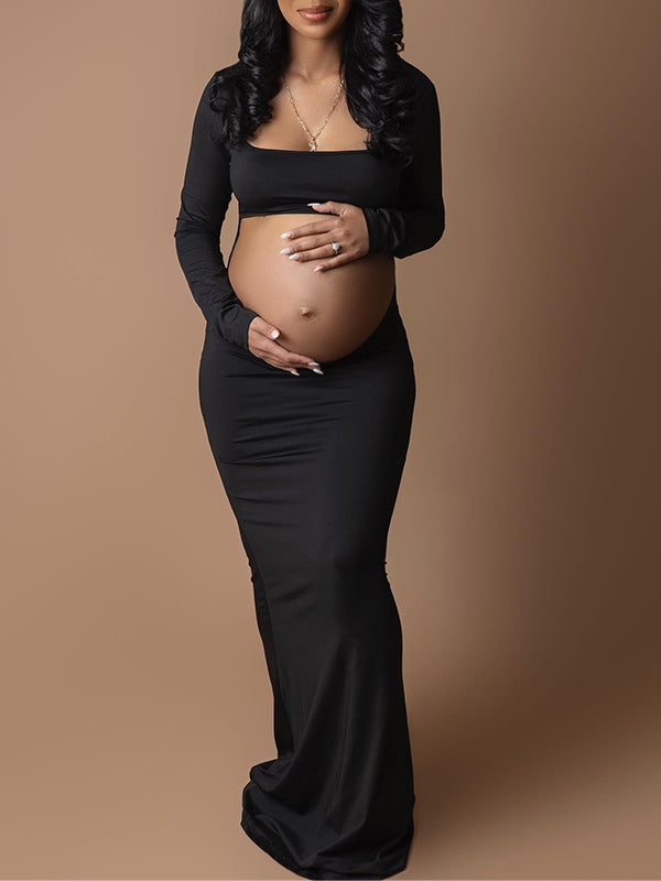 Nardos Maternity Dress - Black – Mii-Estilo